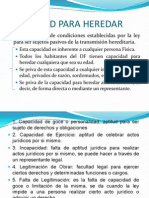 Capacidad para heredar en el DF