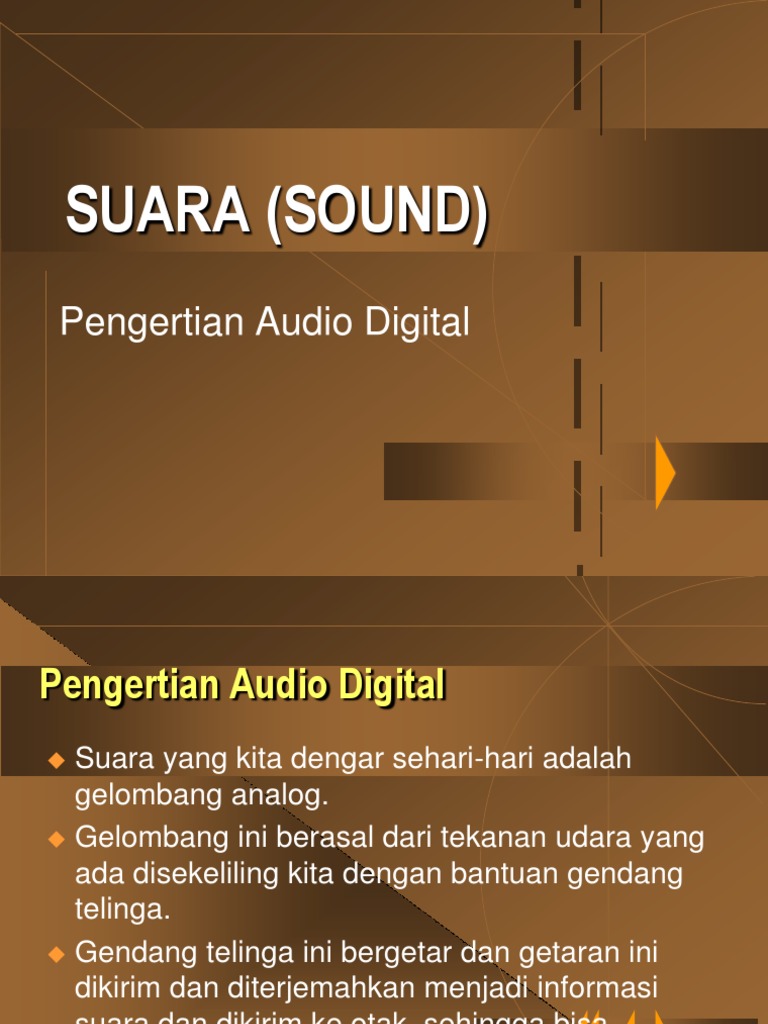Suara (Sound) Pengertian Audio Digital Materi Konsep ...