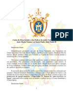 Carta de Dom Licínio e Dos Padres Da Então União Sacerdotal São João Maria Vianney Ao Santo Padre João Paulo II PDF