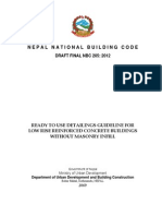 Nepal National Building Code: Draft Final NBC 205: 2012