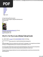 10 by 10 a New Way to Look at Dividend Yield and Growth