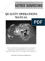 Quality Operations Matrix Sourcing