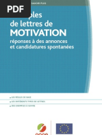 Mdele lettre de motivation et CV  Swap (Finance 
