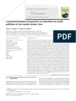 A Paleolimnological Perspective On Industrial-Era Metal Pollution in The Central Andes, Peru