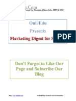 Marketing Digest for SBI PO