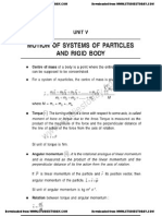 CBSE Class 11 Physics Questions For Chapter Motion of System of Particles and Rigid Body