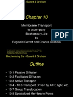 Membrane Transport: To Accompany Biochemistry, 2/e by Reginald Garrett and Charles Grisham