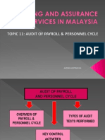 Topic 11 Audit of Payroll & Personnel Cycle