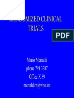 Randomized Clinical Trials