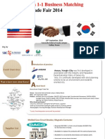 Koreacentre Trade Fair 2014: Malaysia-Korea 1-1 Business Matching