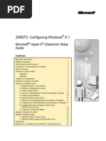 20687D: Configuring Windows 8.1: Microsoft Hyper-V Classroom Setup Guide