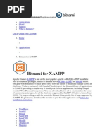 Bitnami For XAMPP: Applications Cloud Support What Is Bitnami? Log in Create Free Account Home