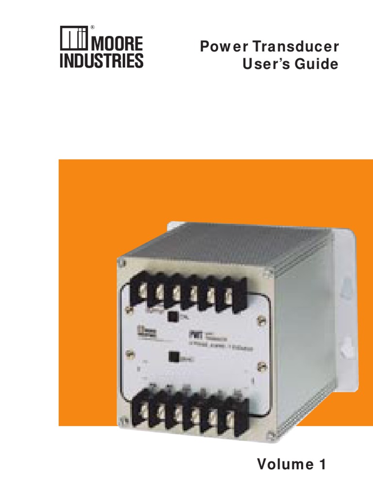 Power Transducer Users Guide Moore Industries Ac Power Electric Current