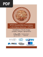 VIII Encontro Nacional de História Antiga GTHA - Caderno de Resumos