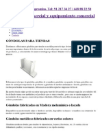 Góndolas para Tiendas - Góndolas Expositoras para Comercios PDF