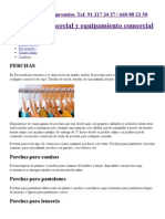 Perchas para Tiendas, Perchas de Madera, Metálicas, Plástico PDF