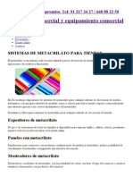Sistemas de metacrilato para tiendas. Espositores, urnas, vitrinas...pdf