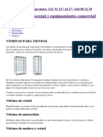 Vitrinas para tiendas. Vitrinas expositoras de cristal, madera, etc.pdf