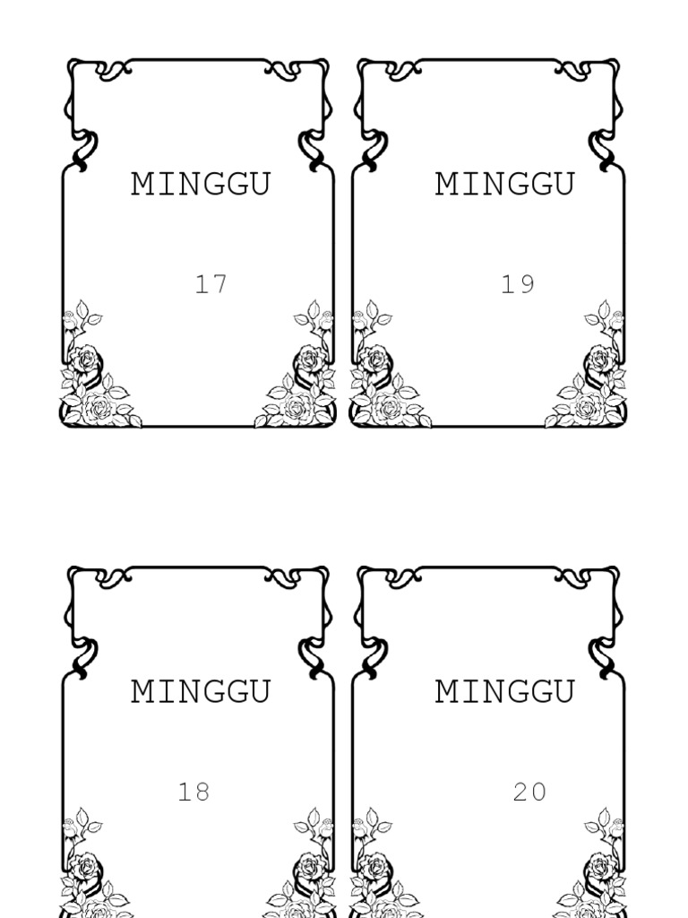RPH Mingguan Border | PDF
