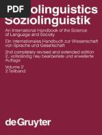 Sociolinguistics An International Handbook of The Science of Language and Society de Gruyter PDF