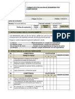 Formato de Evaluacion de Desempeño