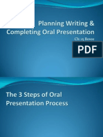 Planning Writing Oral Presentation