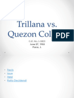 Trillana Vs Quezon College