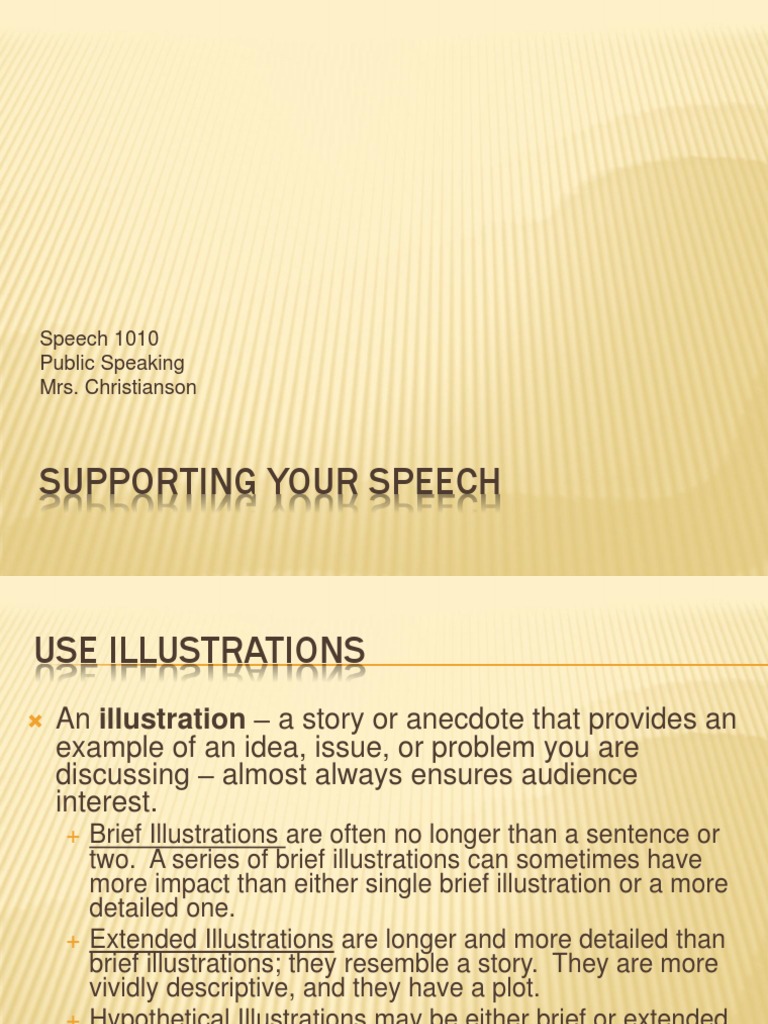 1 13 Supporting Your Speech | PDF | Analogy | Definition
