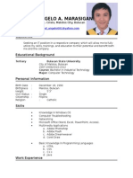 Michael Angelo A. Marasigan CV