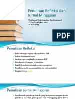 Penulisan Refleksi Dan Jurnal Mingguan