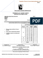 Kertas 2 Pep Akhir Tahun Ting 4 Terengganu 2011 - Soalan