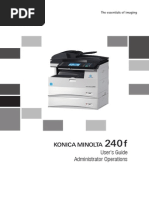 Konica Minolta 240f Ug Administrator Operations en 1-1-0