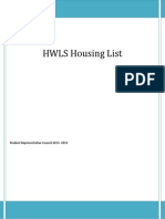 Student Housing List 2013-2014