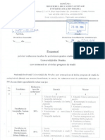 Propuneri privind reducerea taxei de școlarizare pentru studenții/absolvenții UO care urmează un al doilea program de studii