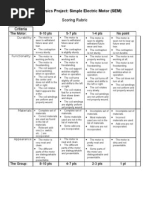 SEM Scoring Rubric