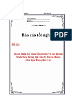 Báo Cáo Thực Tập Tốt Nghiệp Hoàn Thiện Kế Toán Tiền Lương Và Các Khoản Trích Theo Lương Tại Công Ty Trách Nhiệm Hữu Hạn Tâm Phúc Lợi