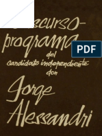 26961340 Discurso Programa Del Candidato Independiente Don Jorge Alessandri Rodriguez