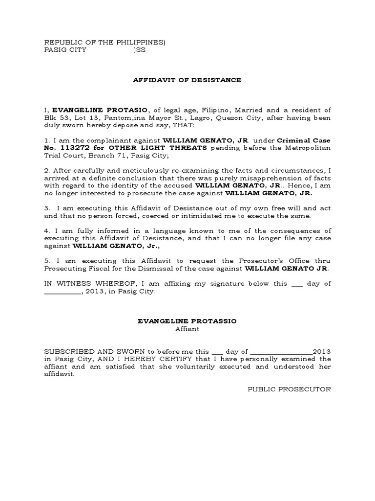 affidavit-of-desistance