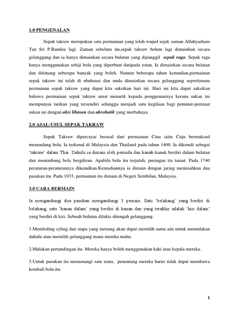 Sepak Takraw  PDF