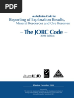 JORC Standards for Mineral Reporting | PDF | Business | Finance & Money ...