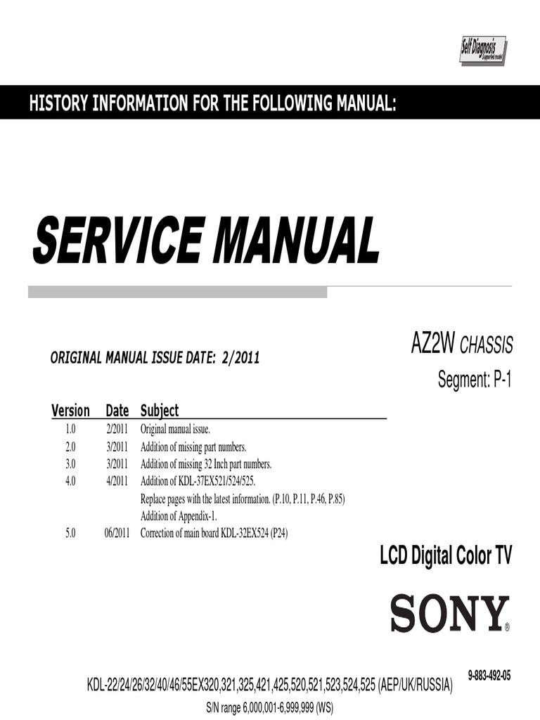 ... Array - sony kdl 32ex523 service manual computer network electrical rh  ...