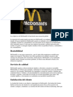 Los Objetivos de McDonald