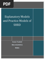 Download Explanatory Models and Practice Models of SHRD by Sonia Tauhid SN237040949 doc pdf