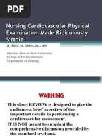 Download Nursing Cardiovascular Physical Examination Made Ridiculously Simple by edenpearlcastillo SN23704409 doc pdf