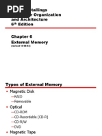 Chapter 6 - External Memory