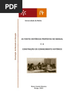 As Fontes Históricas Propostas No Manual - Maria Gorete Moreira