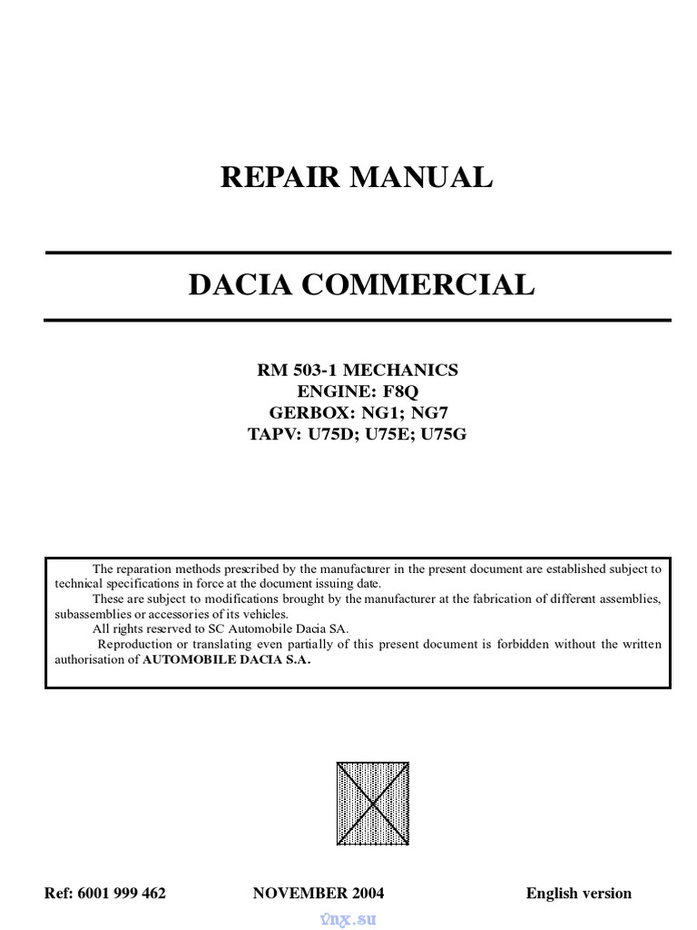 vnx.su_дачия_1304-1305-1307_пикап_ENGINE-F8Q | Axle | Transmission  (Mechanics)