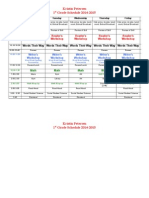 Petersen 2013-14 Schedule