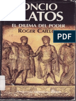 Poncio Pilatos, El Dilema Del P - Roger Caillois