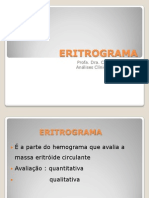 Eritrógrama: avaliação quantitativa e qualitativa da série vermelha